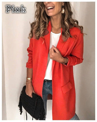Women's fashionable and elegant fleece coat with practical pockets NOVAE