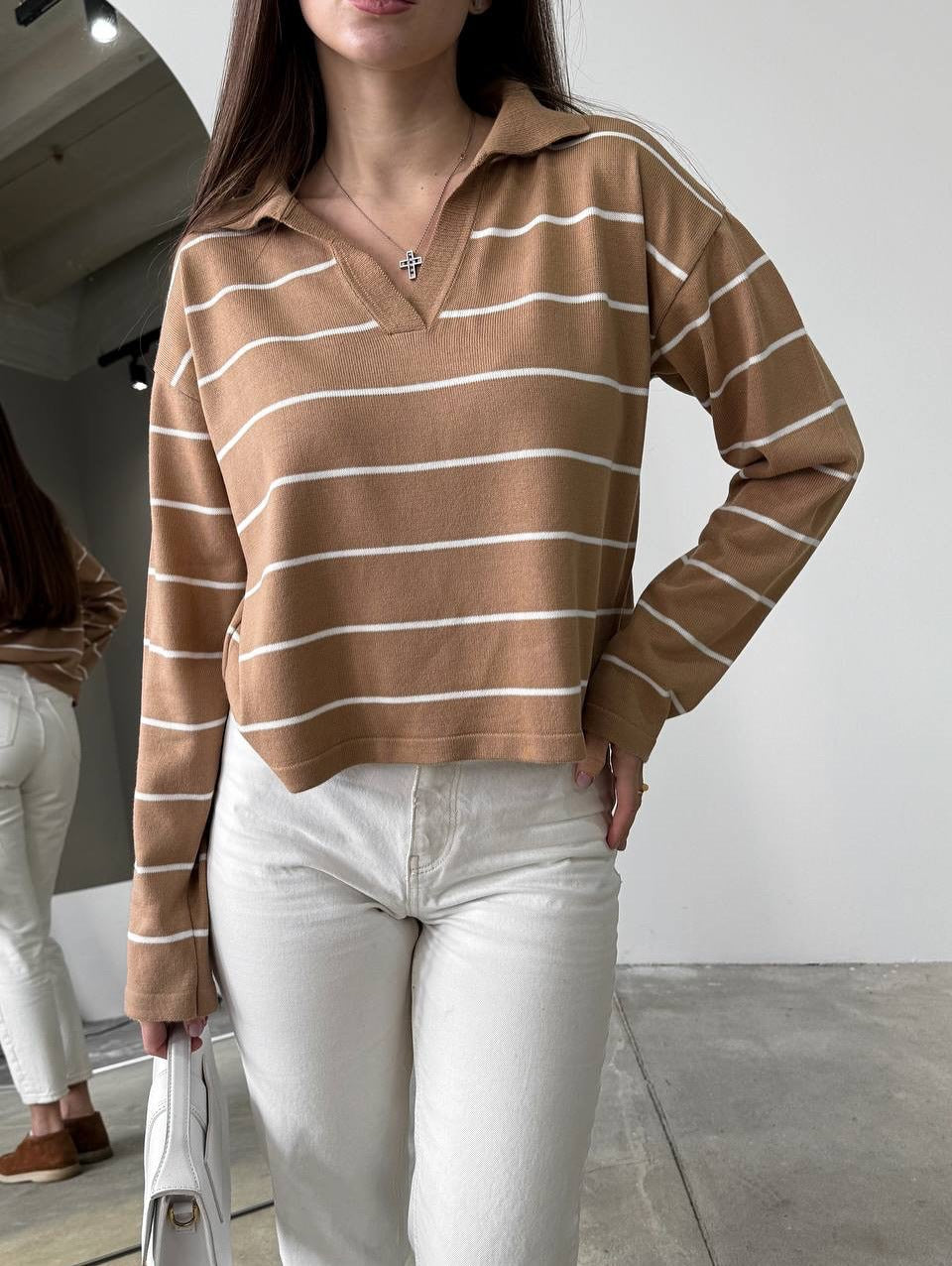 Women's casual striped sweater NOVAE