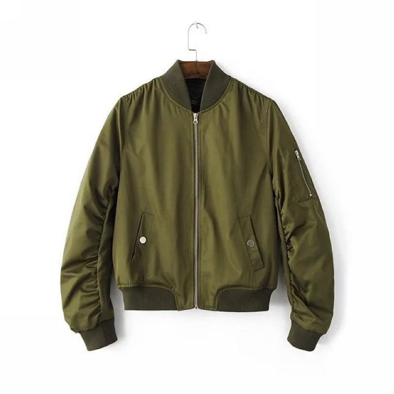 Women's bomber jacket with practical pockets and sporty cut NOVAE