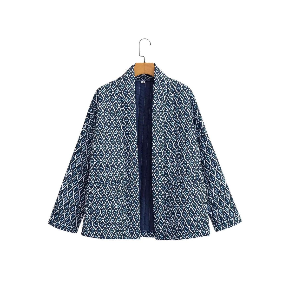 Women's kimono jacket with elegant pattern and relaxed fit NOVAE