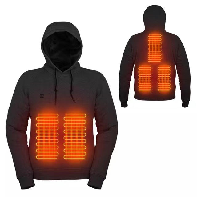Women's heated hoodie with innovative NOVAE heating system