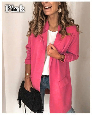 Women's fashionable and elegant fleece coat with practical pockets NOVAE