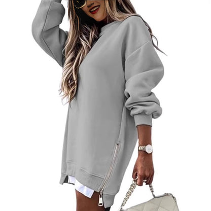 Women's Oversized Hooded Dress with Concealed Zipper NOVAE