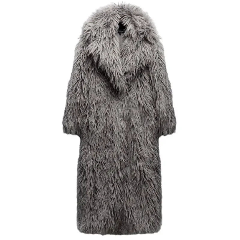 Women's Fluffy Oversized Faux Fur Coat NOVAE