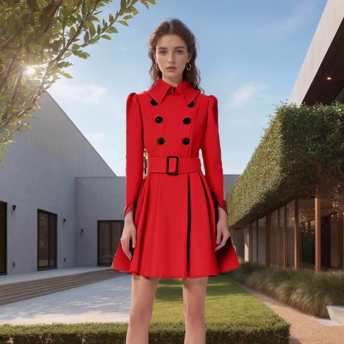 Women's trench coat with an elegant tailored fit NOVAE