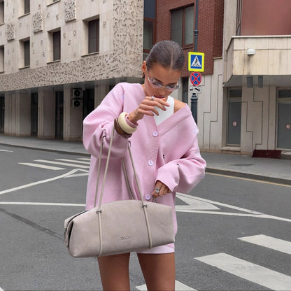 Women's casual cardigan with innovative detail embellishments NOVAE