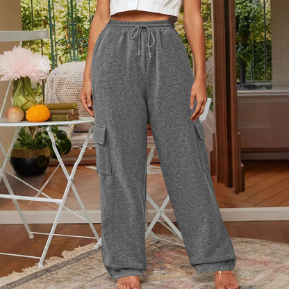 Women's cargo trousers with a relaxed fit and elasticated waistband NOVAE