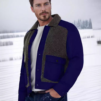 Men's slightly oversized jacket with soft lining and practical pockets NOVAE