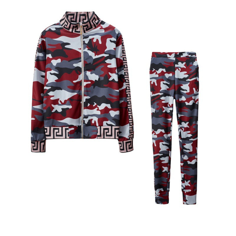 Women's tracksuit with urban leopard print and comfortable details NOVAE