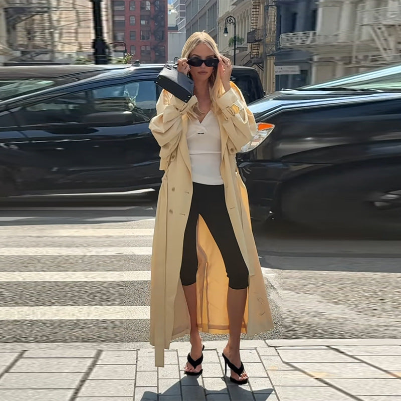 Women's Elegant Trench Coat Jacket with a Fashionable Cut NOVAE