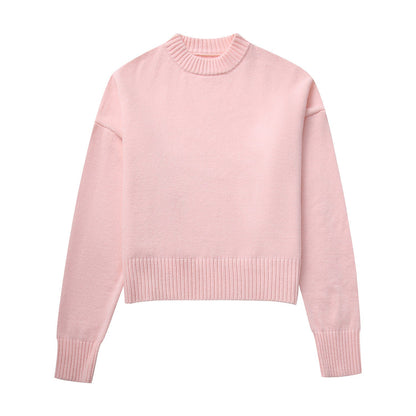 Women's casual sweater with dropped shoulders NOVAE