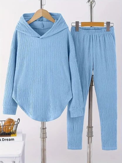 Women's casual sweatshirt and pants set with structured design NOVAE