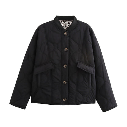 Women's quilted transitional jacket with practical pockets NOVAE