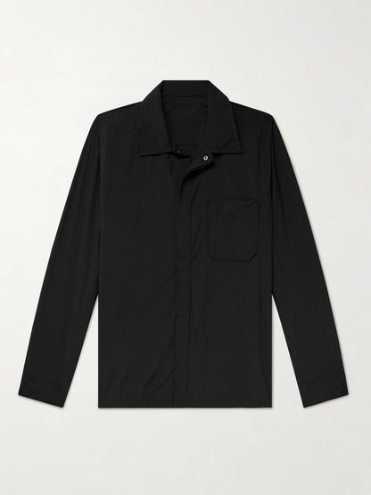 Men's versatile shirt blouse with patch chest pocket and stylish collar NOVAE