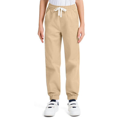 Boys' leisure trousers with elasticated waistband and side pockets NOVAE
