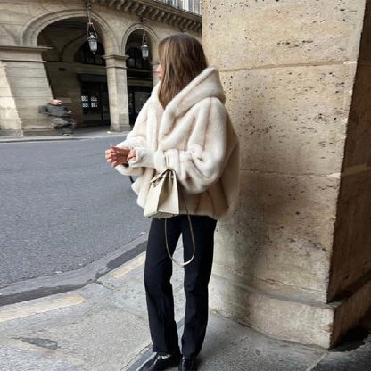 Women's Cozy Oversized Fur Jacket NOVAE