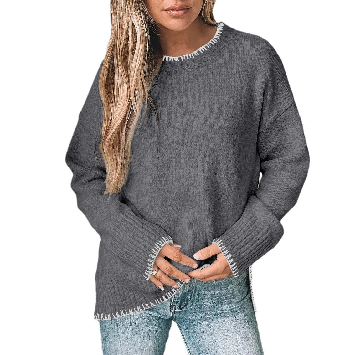 Women's Plus Size Knit Sweater NOVAE