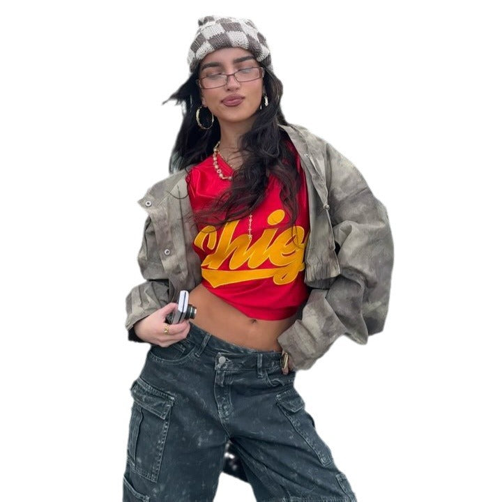 Women's casual cargo trousers with innovative details and a modern cut NOVAE