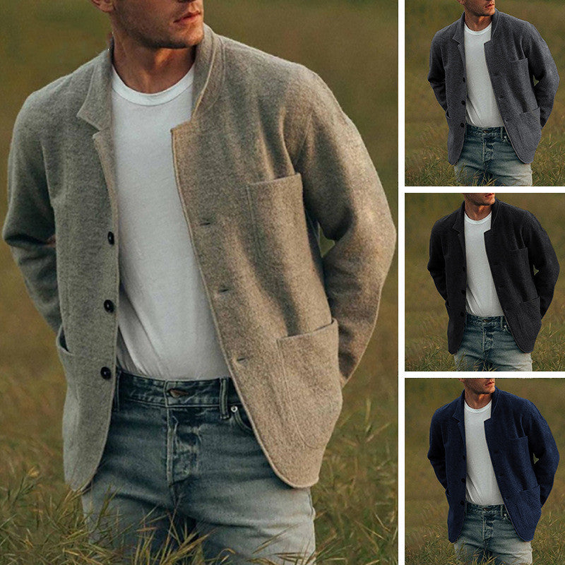 Men's comfortable and stylish cardigan with practical pockets NOVAE