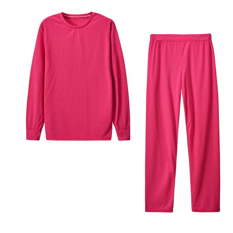 Women's Long Sleeve Pajama Set with Elastic Pants NOVAE