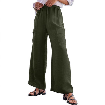 Women's cargo trousers in lightweight jersey NOVAE