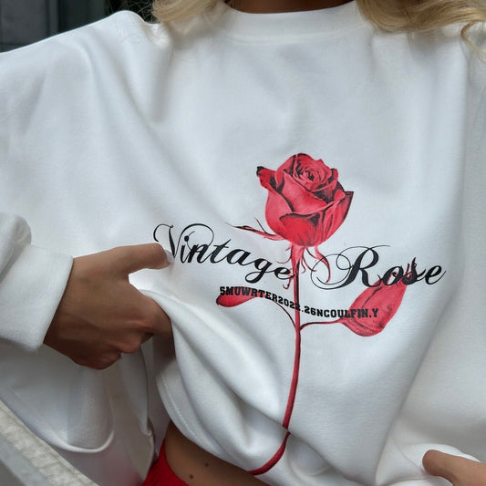 Women's casual sweatshirt and shorts set with floral print NOVAE