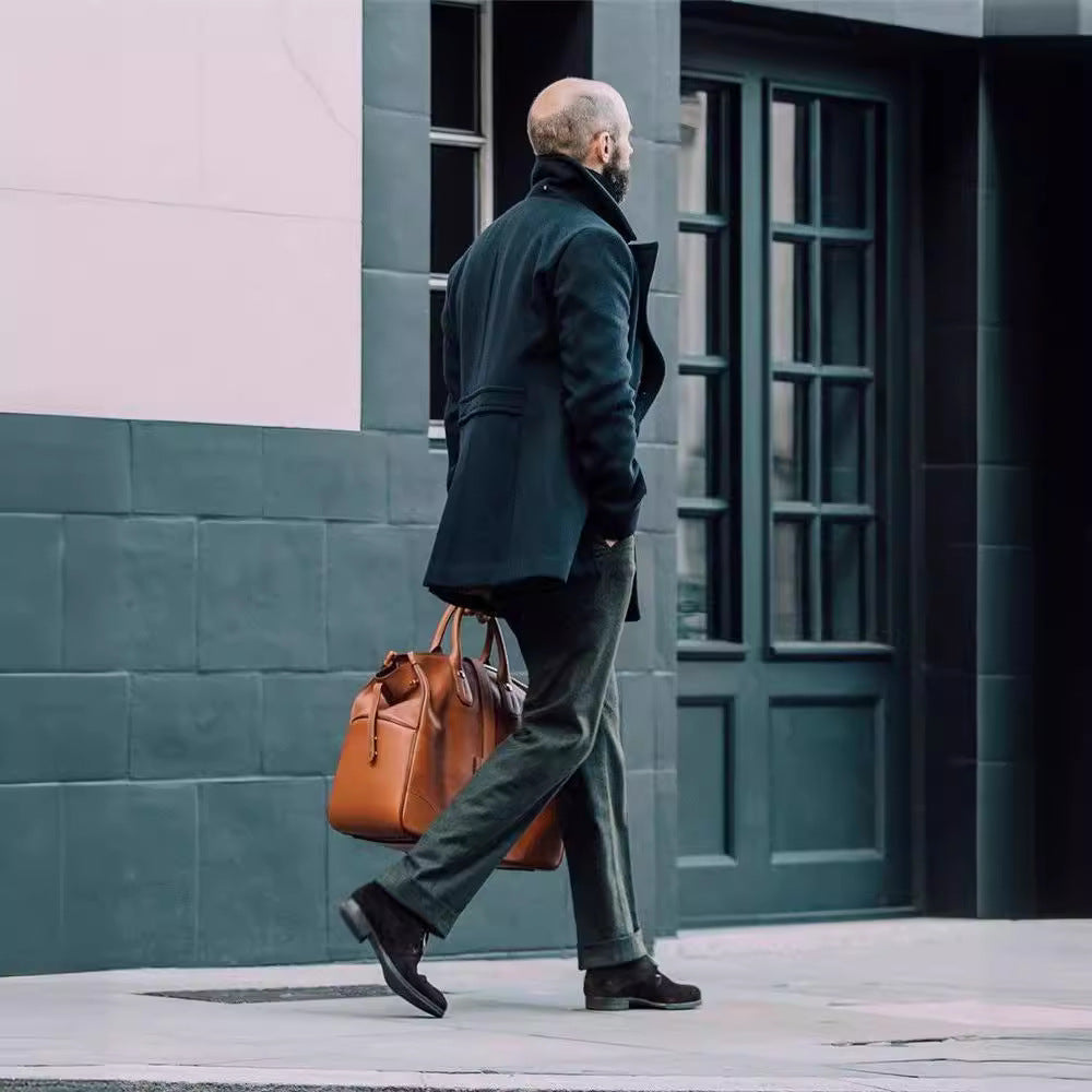 Men's classic and stylish double-breasted wool coat NOVAE