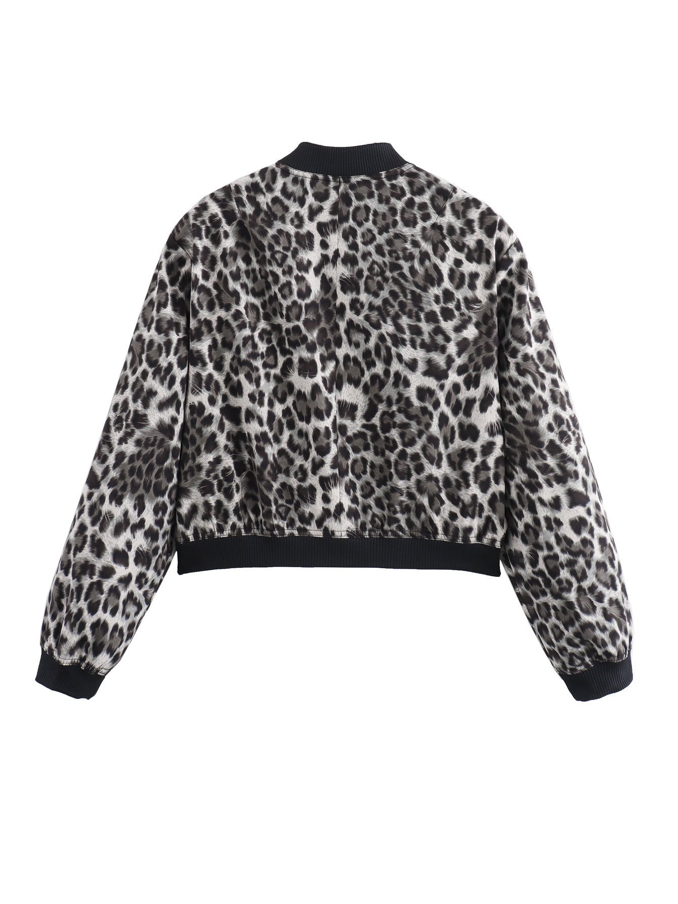 Women's fashionable bomber jacket in animal print NOVAE