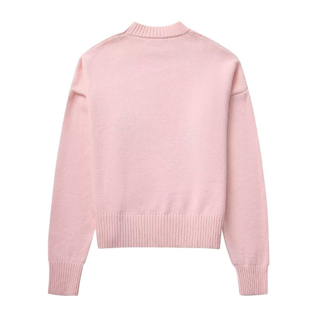 Women's casual sweater with dropped shoulders NOVAE