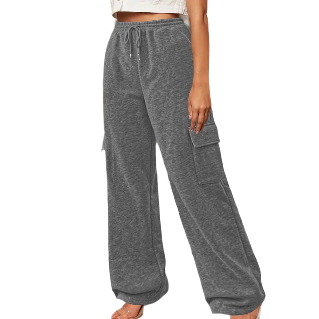 Women's cargo trousers with a relaxed fit and elasticated waistband NOVAE