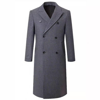Men's elegant double-front coat with traditional collar NOVAE