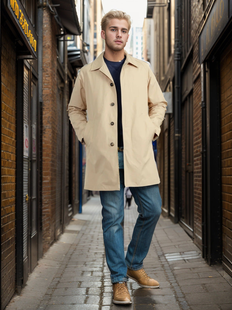Men's weatherproof transitional jacket with practical pockets NOVAE