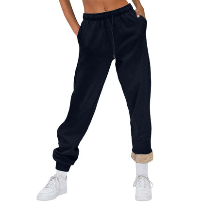 Women's Comfortable Leisure Trousers with Drawstring and Stylish Cuffs NOVAE