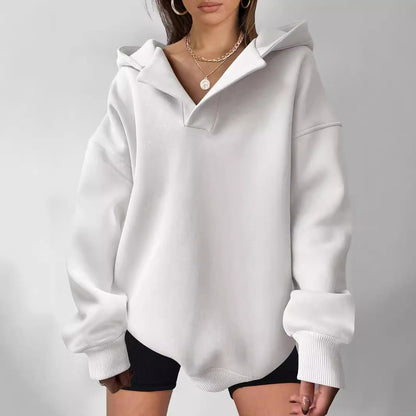 Women's Oversized Hoodie with Unique Collar NOVAE