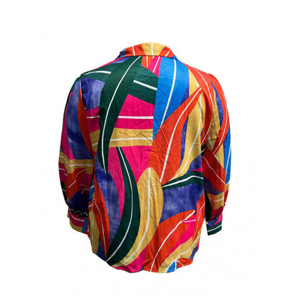 Women's striking blouse with structured sleeves NOVAE