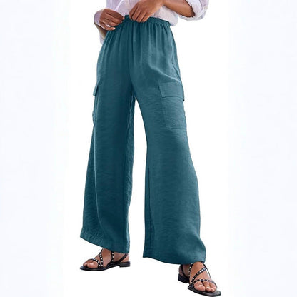 Women's cargo trousers in lightweight jersey NOVAE