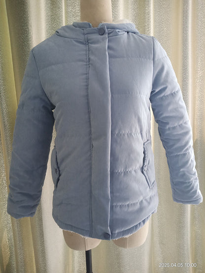 Women's quilted transitional jacket with hood and practical pockets NOVAE