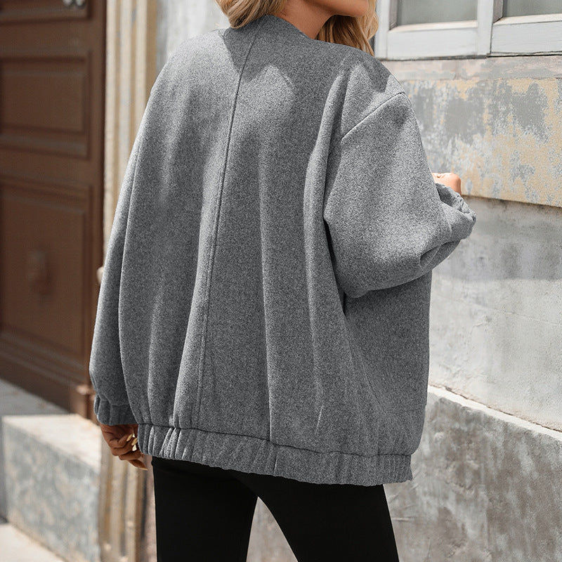 Women's oversized wool mix jacket NOVAE