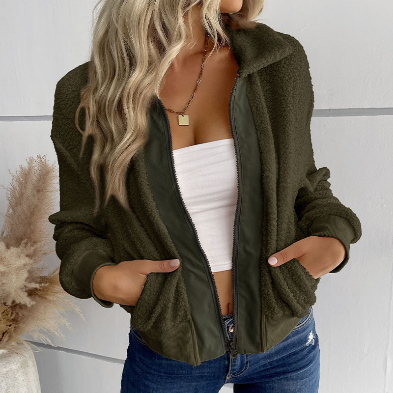 Women's cozy fleece jacket NOVAE