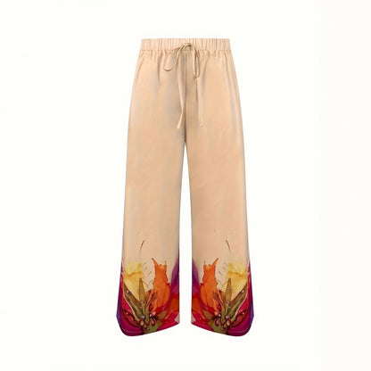 Women's Elegant Two-Piece Pantsuit with Artistic Print NOVAE