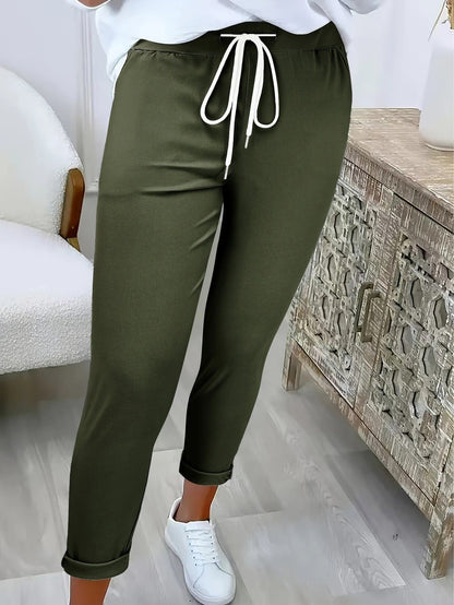 Women's Comfortable Leisure Trousers with Elastic Waistband NOVAE