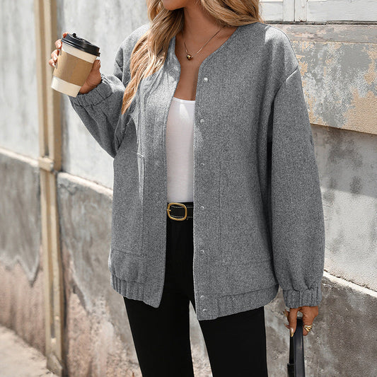 Women's oversized wool mix jacket NOVAE