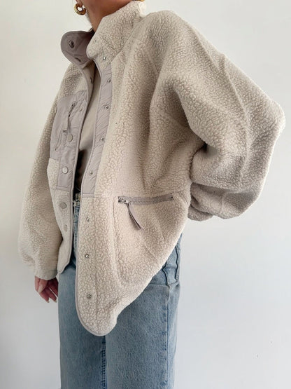 Women's oversized fleece jacket NOVAE