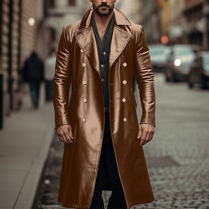 Men's Elegant and Shiny Trench Coat NOVAE