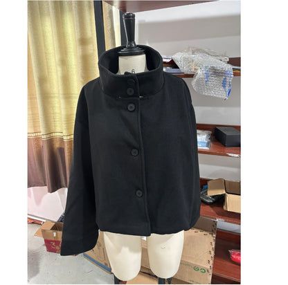 Women's fashionable wool jacket with structured collar and elegant cut NOVAE