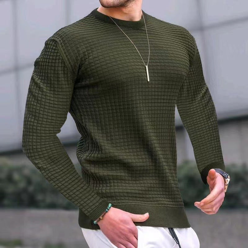 Men's structured knit sweater NOVAE