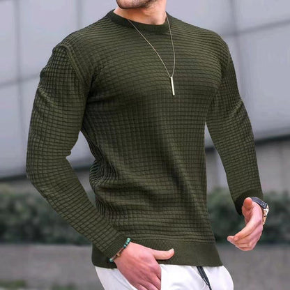 Men's structured knit sweater NOVAE