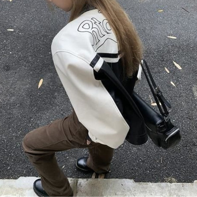 Women's stylish sports jacket with contrasting stripes and high collar NOVAE