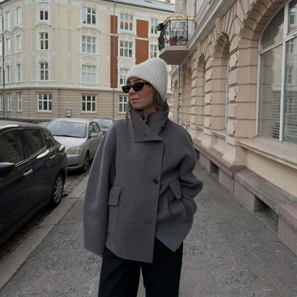 Women's oversized wool jacket NOVAE