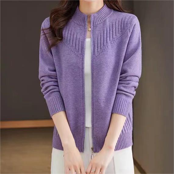 Women's cardigan with high collar NOVAE